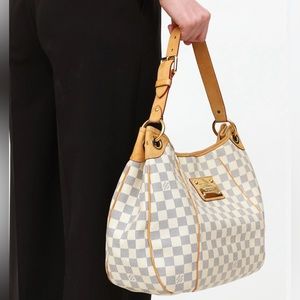 Vintage Louis Vuitton Damier Azur Galliera PM Handbag Women